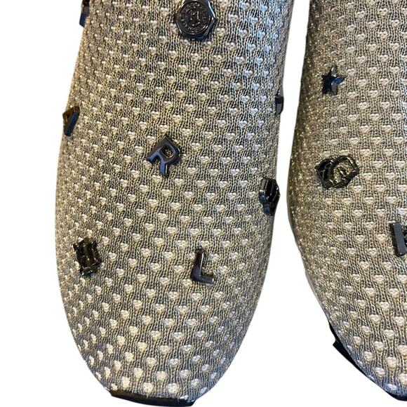 KARL LAGERFELD PARIS Women's Marje Graphic Pin Mesh Sneakers - 7.5 - NW - Picture 4 of 8